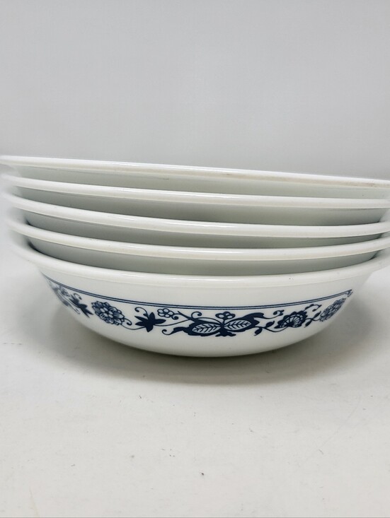 Corelle Other - Corelle Old Town Blue Small Prep Bowl 5.25 Inches Glassware Floral Set of 5